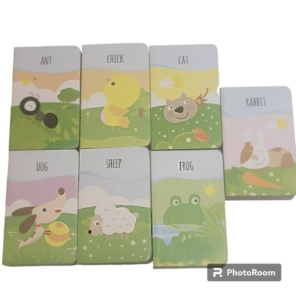 Sassi Junior My First Library Baby Animals by Simon Miller, Set of 7 Board Books - Picture 1 of 7